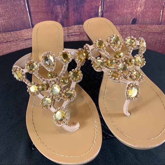 MADELINE STUART Gemstone & Rhinestone Sandals - Picture 11 of 12